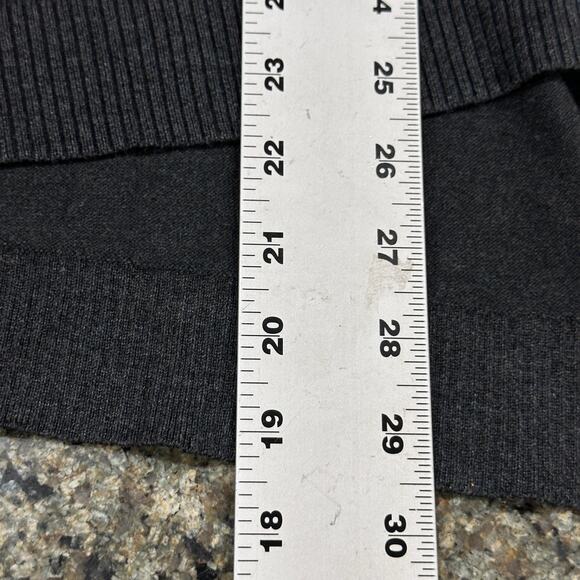 89th Madison Women Sweater Plus 3X Gray Colorblock Asymmetrical Minimalist - Picture 5 of 7